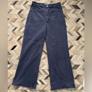 Rolla’s Sailor Wide-Leg Navy Pant